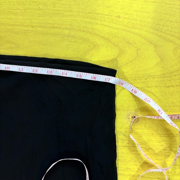 Vintage flow skirt mesh black 90s - Picture 3 of 7